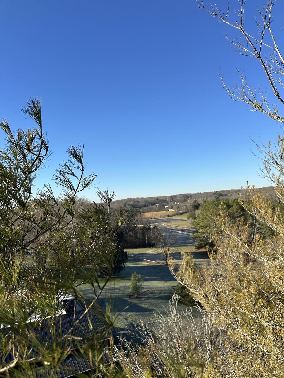 North Georgia landscape with rolling hills and pine trees